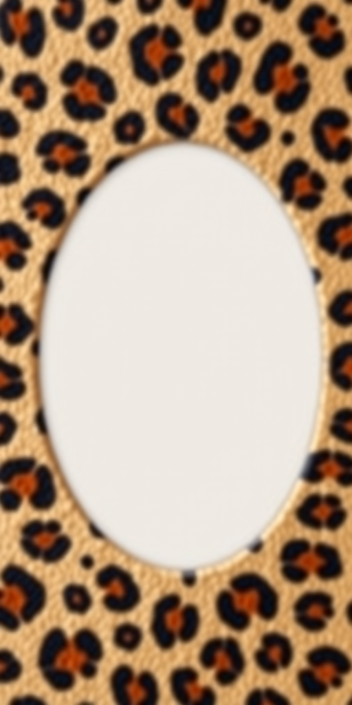 Elegant Leopard Print Frame Ready for Your Favorite Memories and Photos