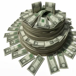 pile of money png
