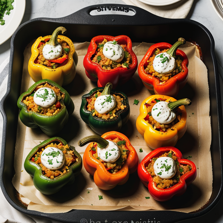 what do you serve with stuffed peppers