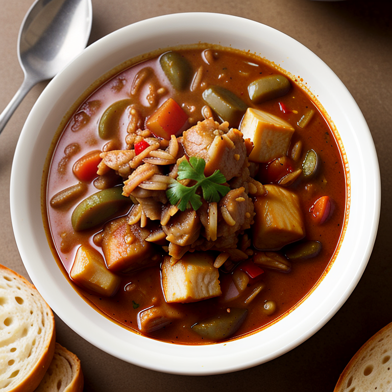 what is served with gumbo