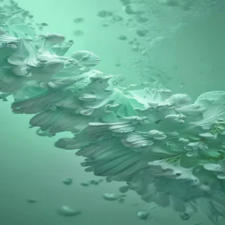 mint green background