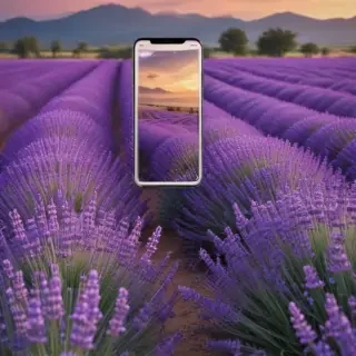lavender phone background