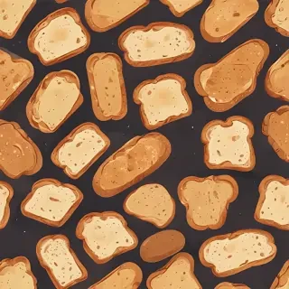 bread in cartoon