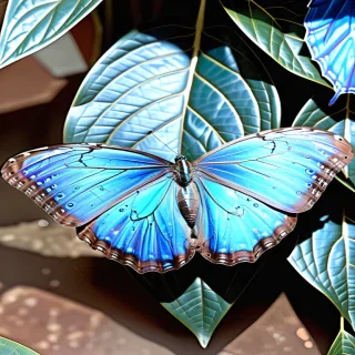 blue morpho butterfly