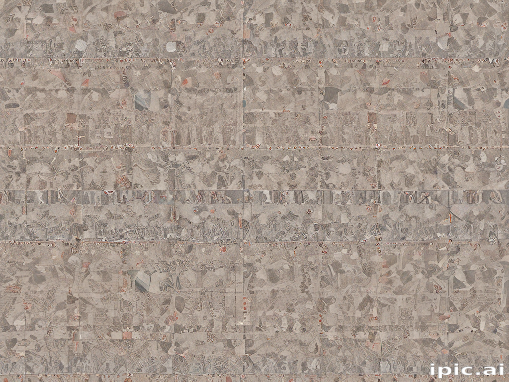 Prosaic Stone Textured Mosaic Surface Featuring Natural Stone Variations and Earthy Tones