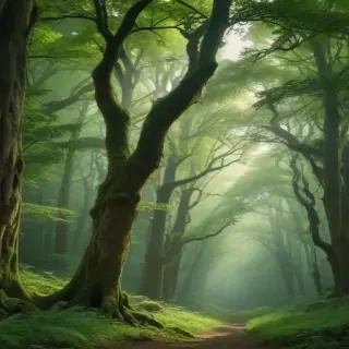 green forest aesthetic