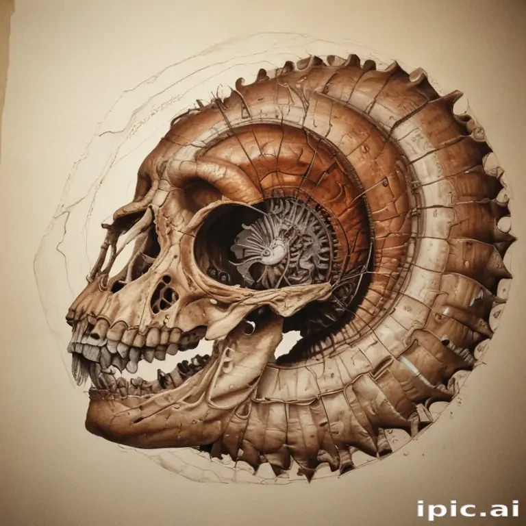 fossil drawing