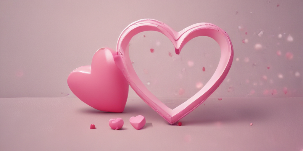 Delicate Pink Hearts Symbolizing Love and Affection in a Soft Setting