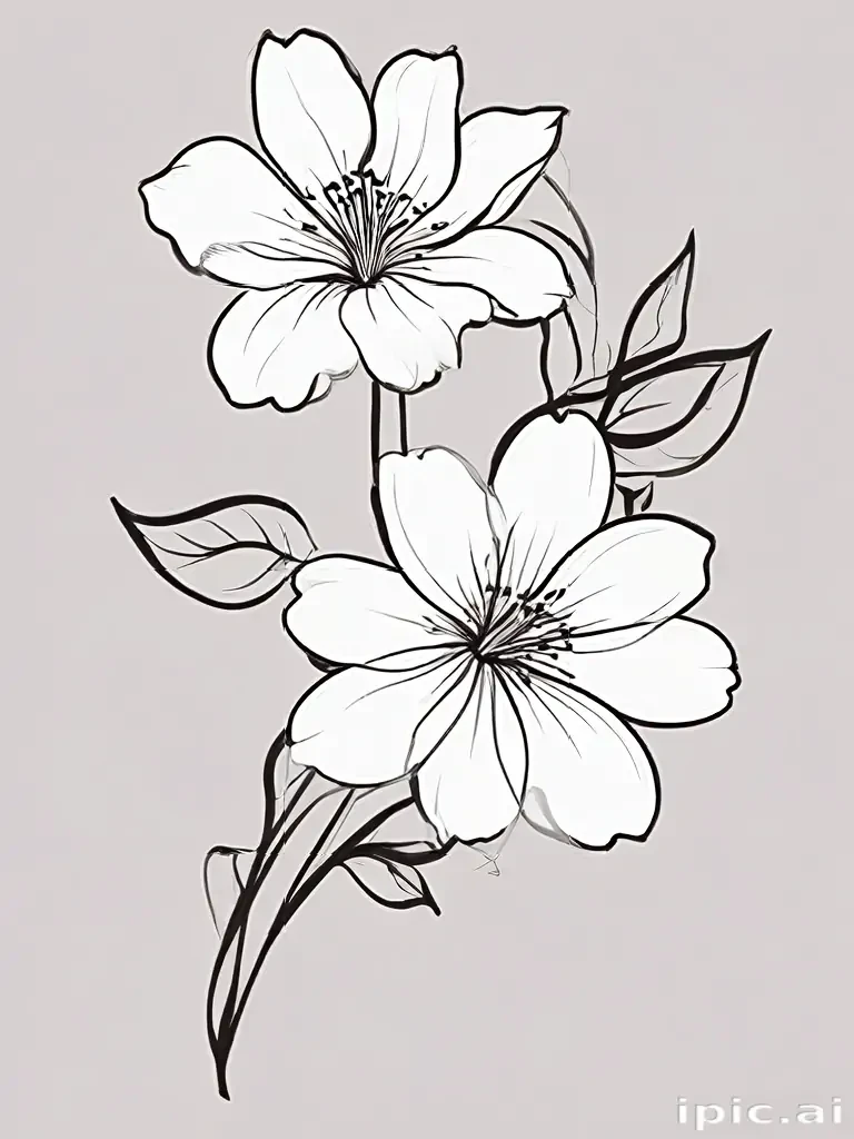 flower outline png