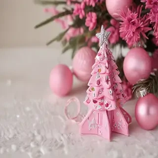 pink christmas pictures