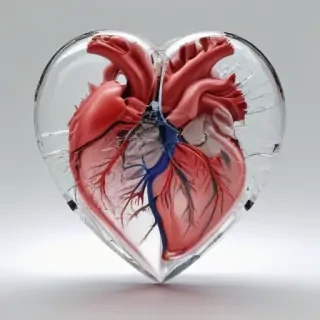 transparent broken heart