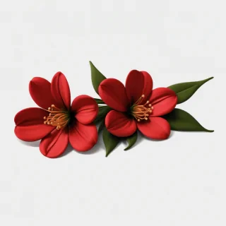 red flowers png