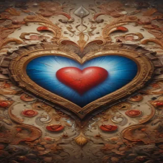 blurred heart