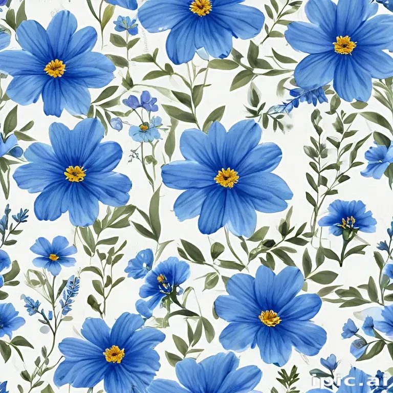 blue flowers png