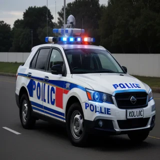 police car background