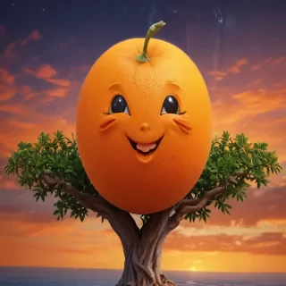 orange cute wallpaper