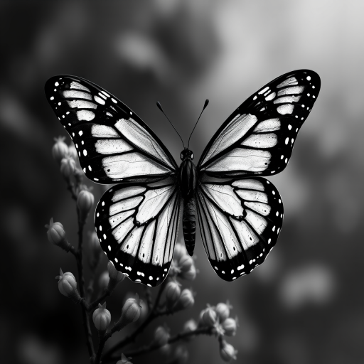 black and white butterfly wallpaper