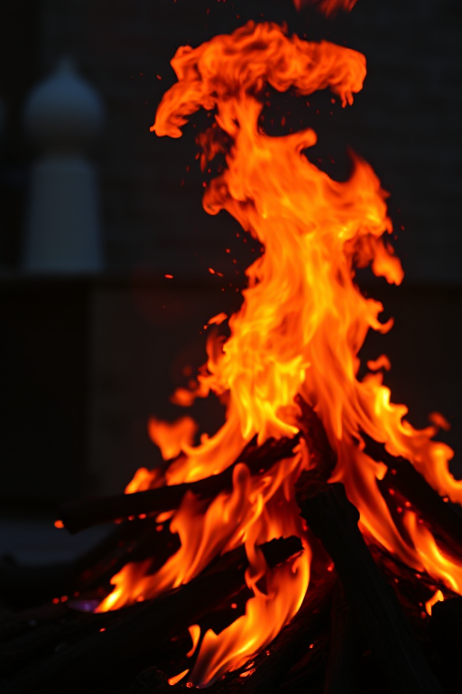 background with fire