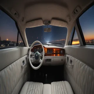 inside car background