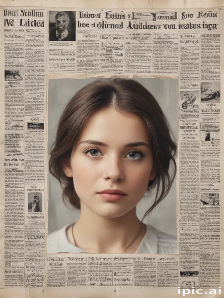 newspaper collage png
