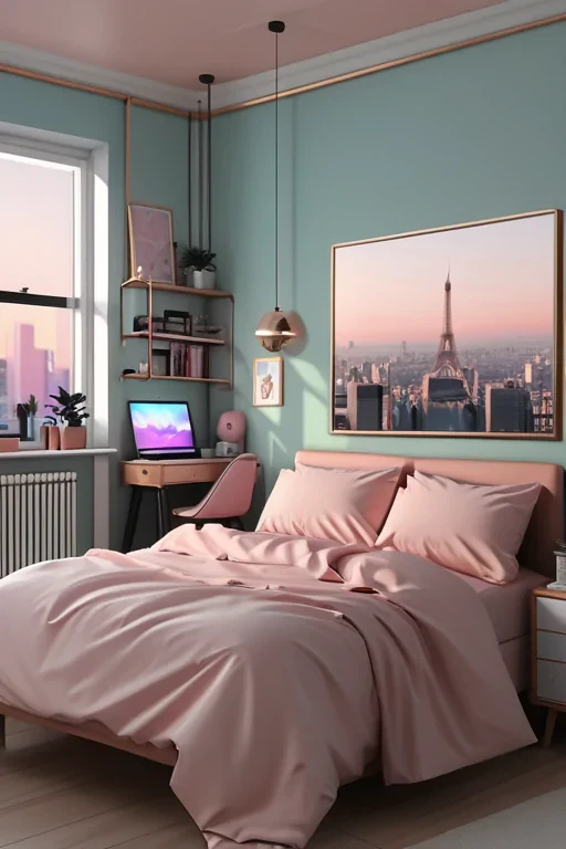 aesthetic bedroom background