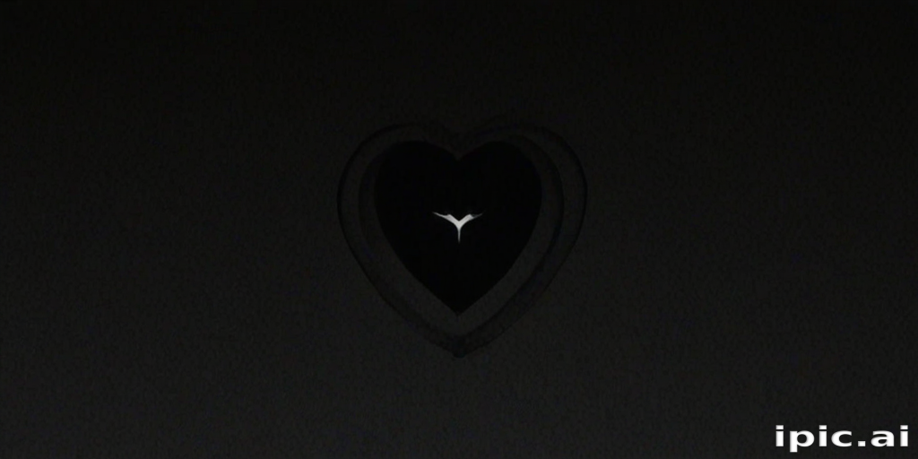 aesthetic black heart wallpaper