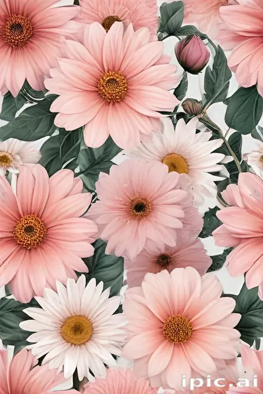 aesthetic flowers transparent