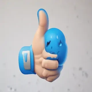 blue thumbs up emoji
