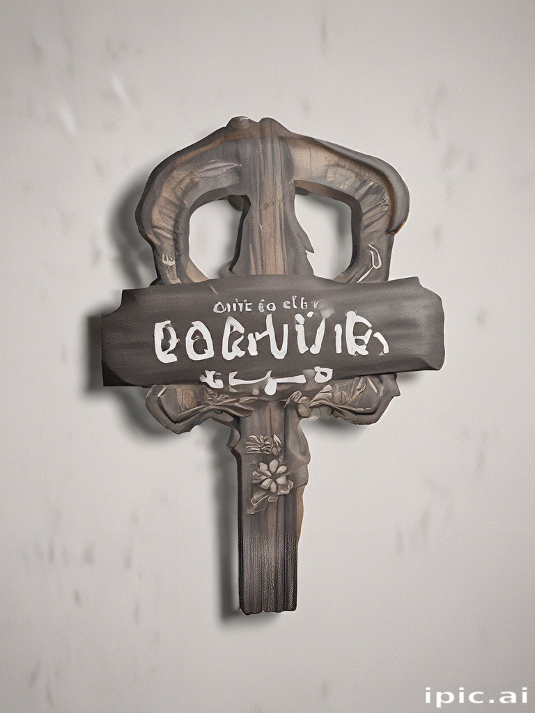 Intricate Key Design Featuring Decorative Elements and Unique ...
