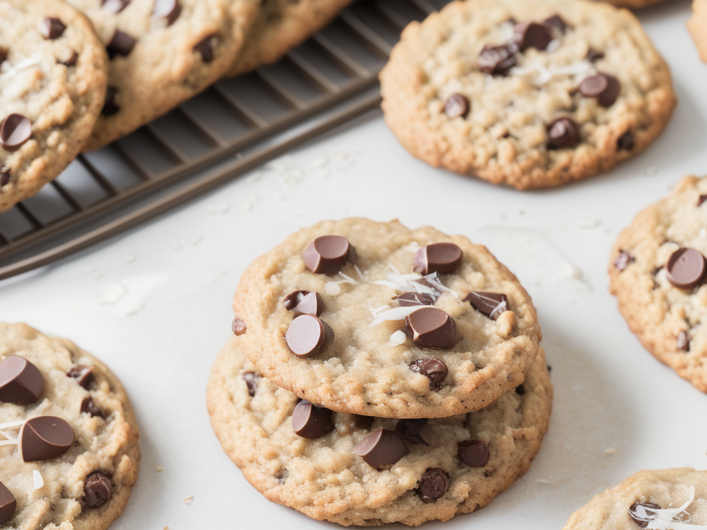 oat coconut chocolate chip cookies