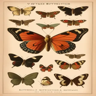 vintage butterfly illustration