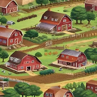 background of a farm