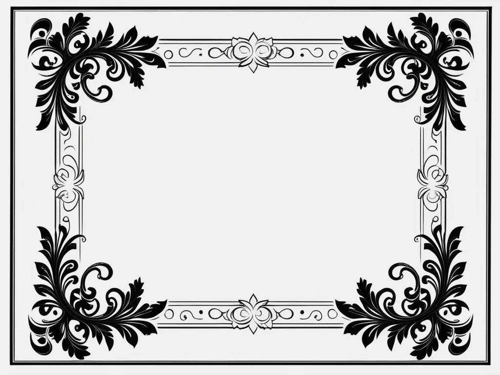 border clip art black and white