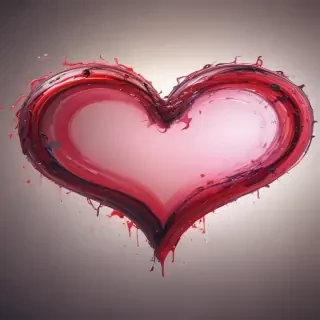 blurry heart wallpaper