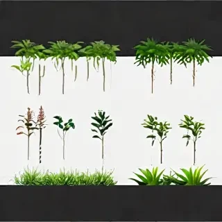 plants transparent background