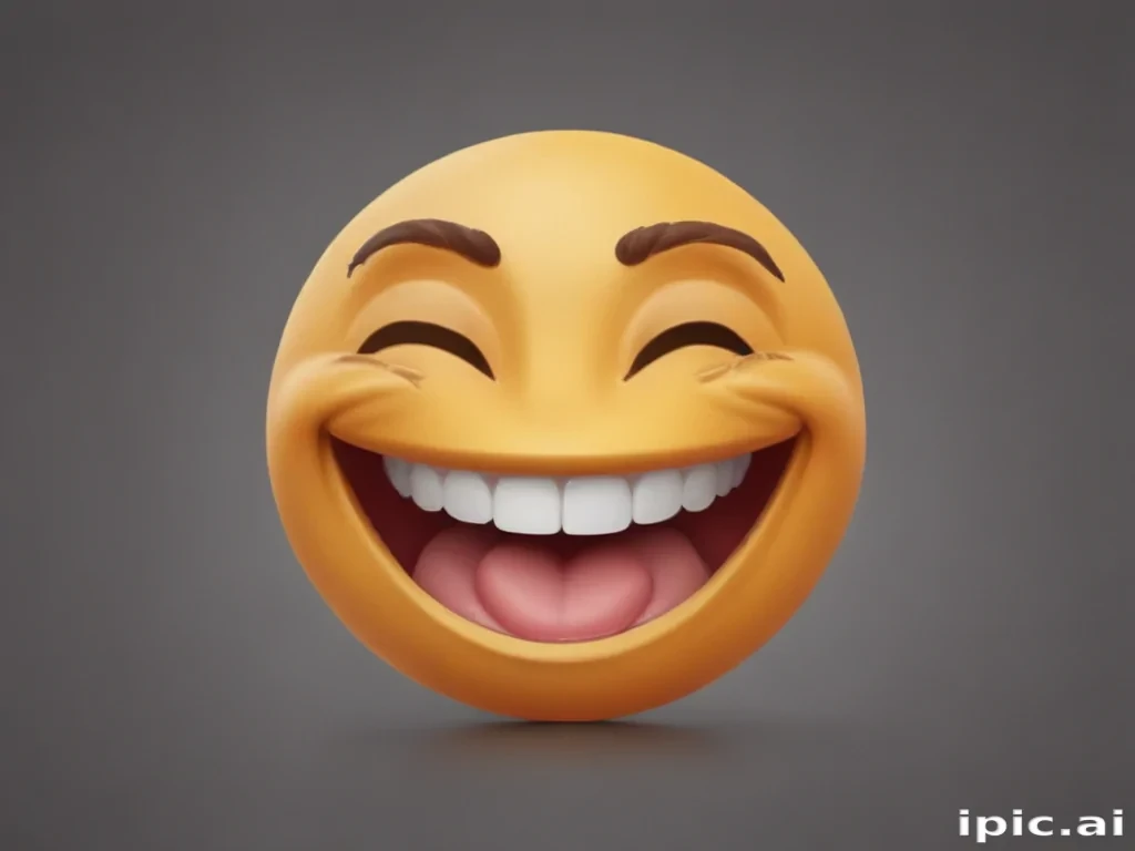 laugh emoji transparent background
