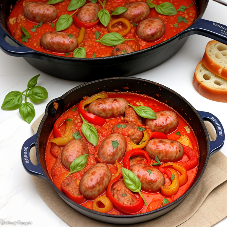 italian sausage and peppers in marinara sauce