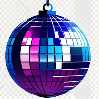 transparent background disco ball png