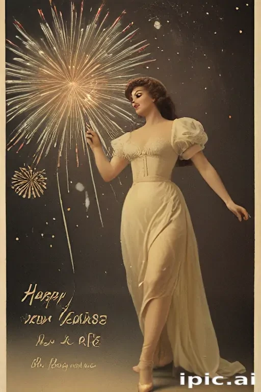 vintage new years images