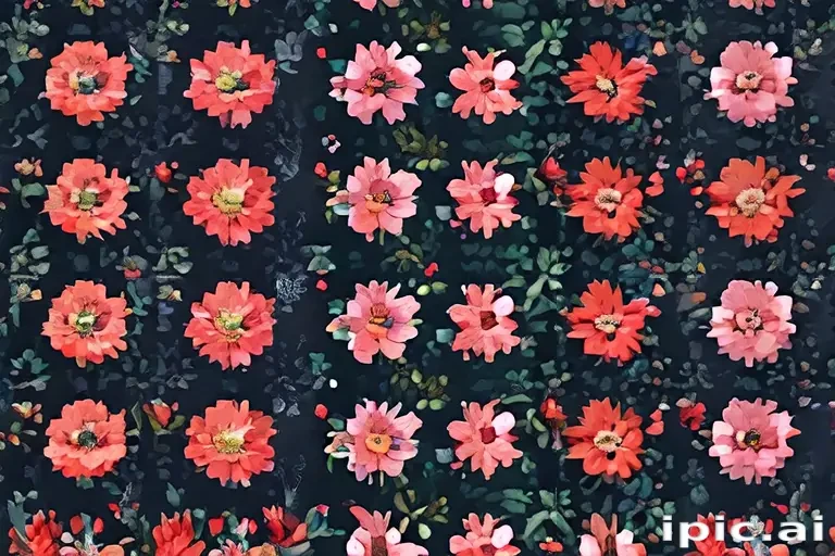 pixel flowers