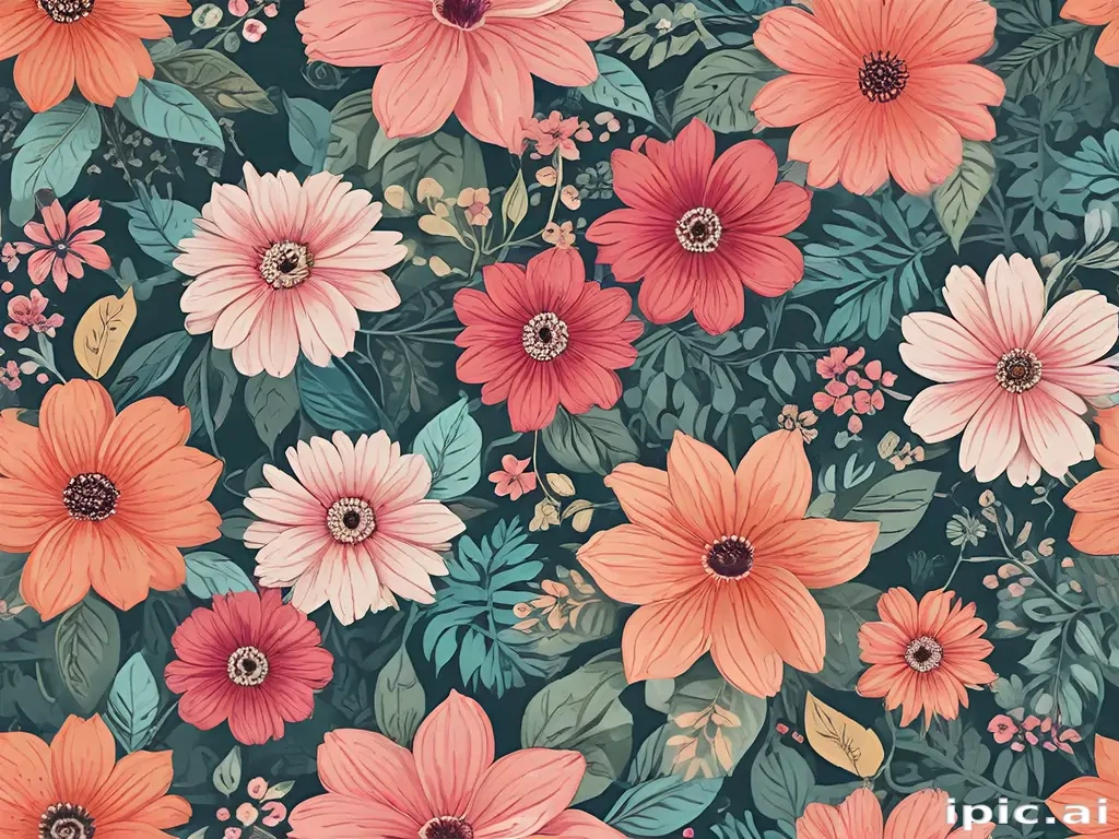 floral computer background