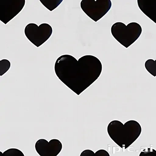aesthetic black heart wallpaper