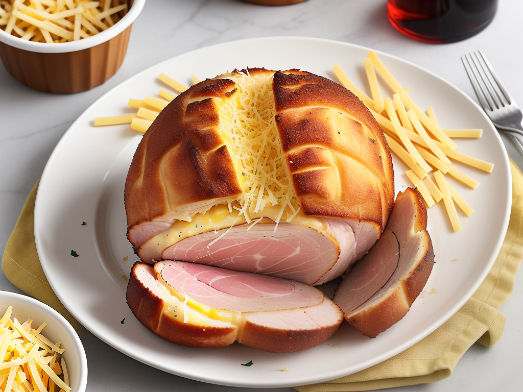 air fryer ham and cheese