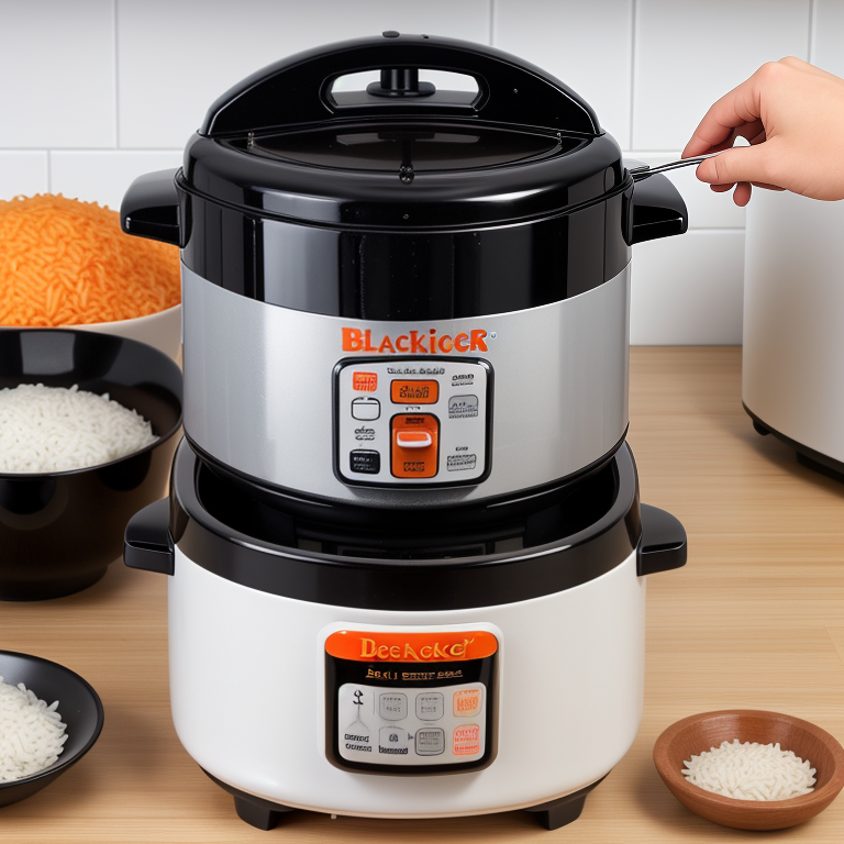 instructions for black and decker rice cooker