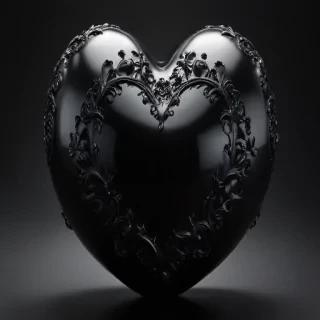 black heart pic