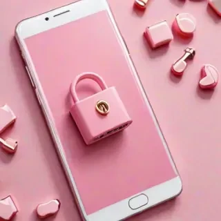 pink lock screen