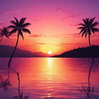 cute sunset wallpaper