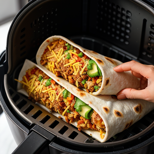 reheating burritos in air fryer