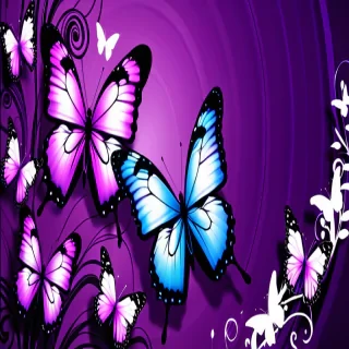butterfly wallpaper purple