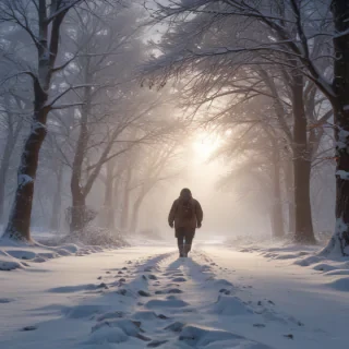 snow falling png